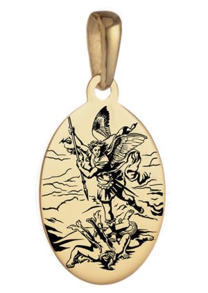 Medaille Hl. Erzengel Michael - vergoldet