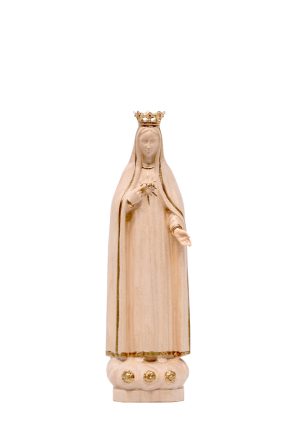 Maria die Makellose - Lindenholz - natur/gold - 15 cm - Vorderseite