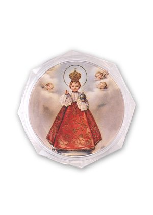 Rosenkranz-Etui - Prager Jesuskind, transparent