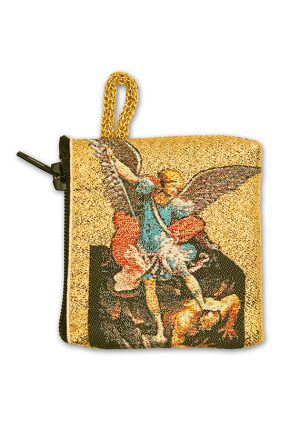 Rosenkranz - Tasche mit den Motiv: Erzengel Michael