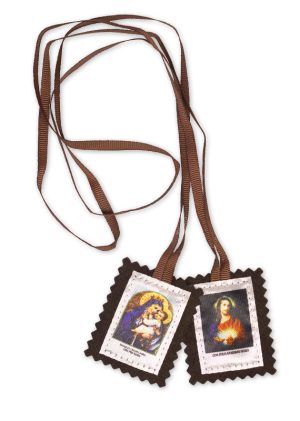 Skapulier vom Berge Karmel - braunes Band