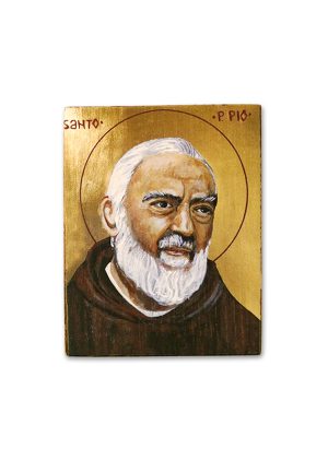 Ikone - Hl. Pater Pio 7 x 9 cm