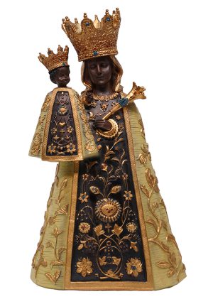 Schwarze Madonna von Altötting aus Polyresine, Vorderseite