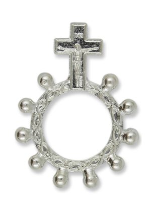 Finger-Rosenkranz aus Metall